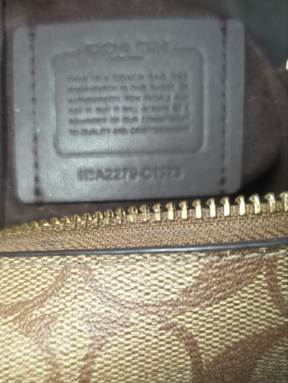 Coach Signature Canvas Hobo Shoulder Bag in Brown - Picture 5 of 5